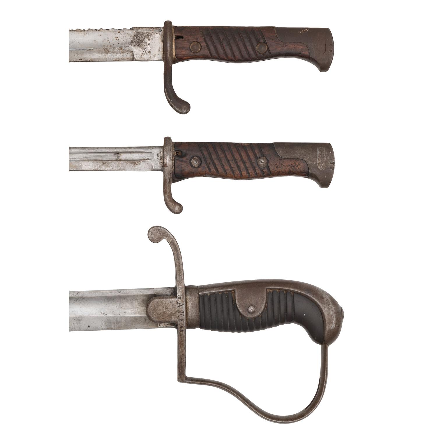 Imperial German Cavalry Saber with two Mauser Bayonets