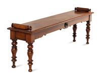 A George IV Mahogany Hall Bench