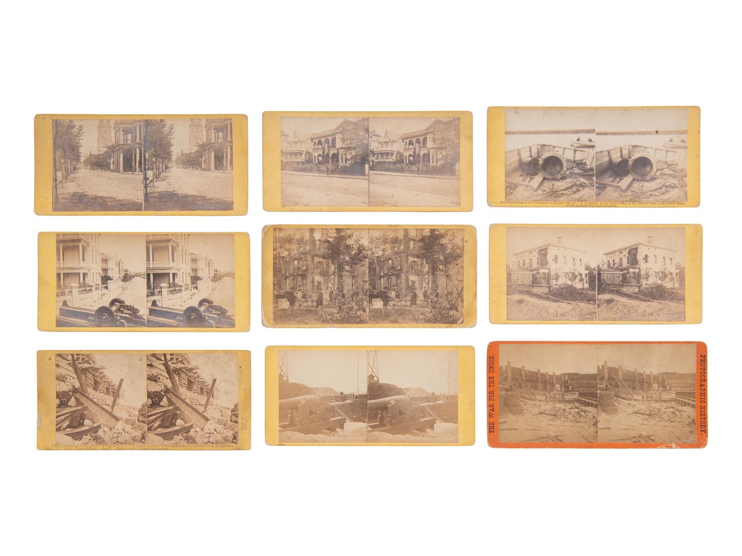 [CIVIL WAR]. 41 views of the destruction of Ft. Sumpter and around Charleston, SC.