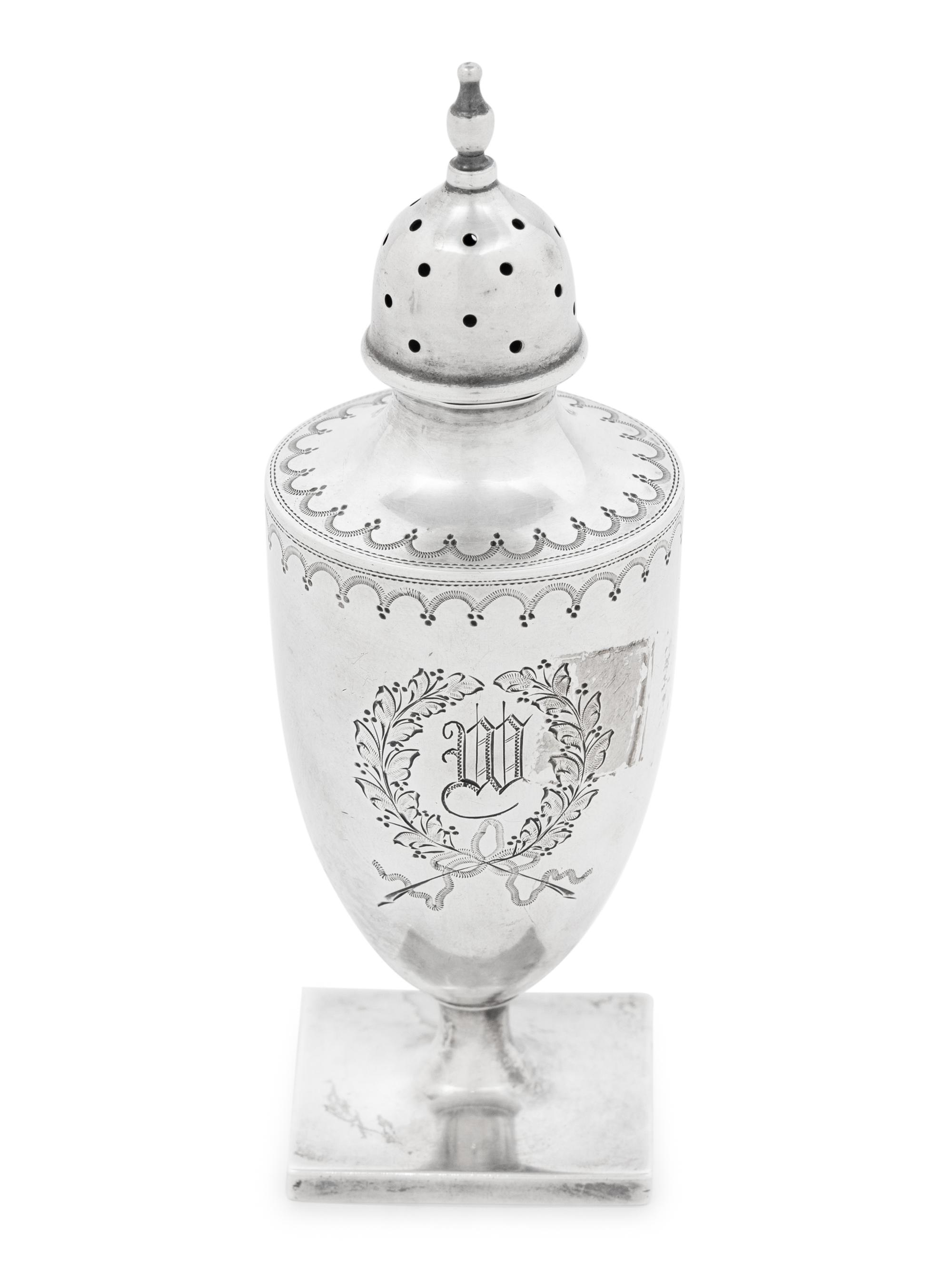 A Collection of Fifteen English and American Silver Casters