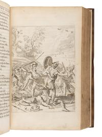 OGILBY, John (1600-1676), translator. -- HOMER (?8th century B.C.). Homer his Iliads translated, adorn'd with sculpture, and illustrated with annotations . -- Homer his Odysses Translated, Adorn'd with Sculpture, and Illustrated with Annotations . London: Printed by James Flesher, for the authour, 1669.