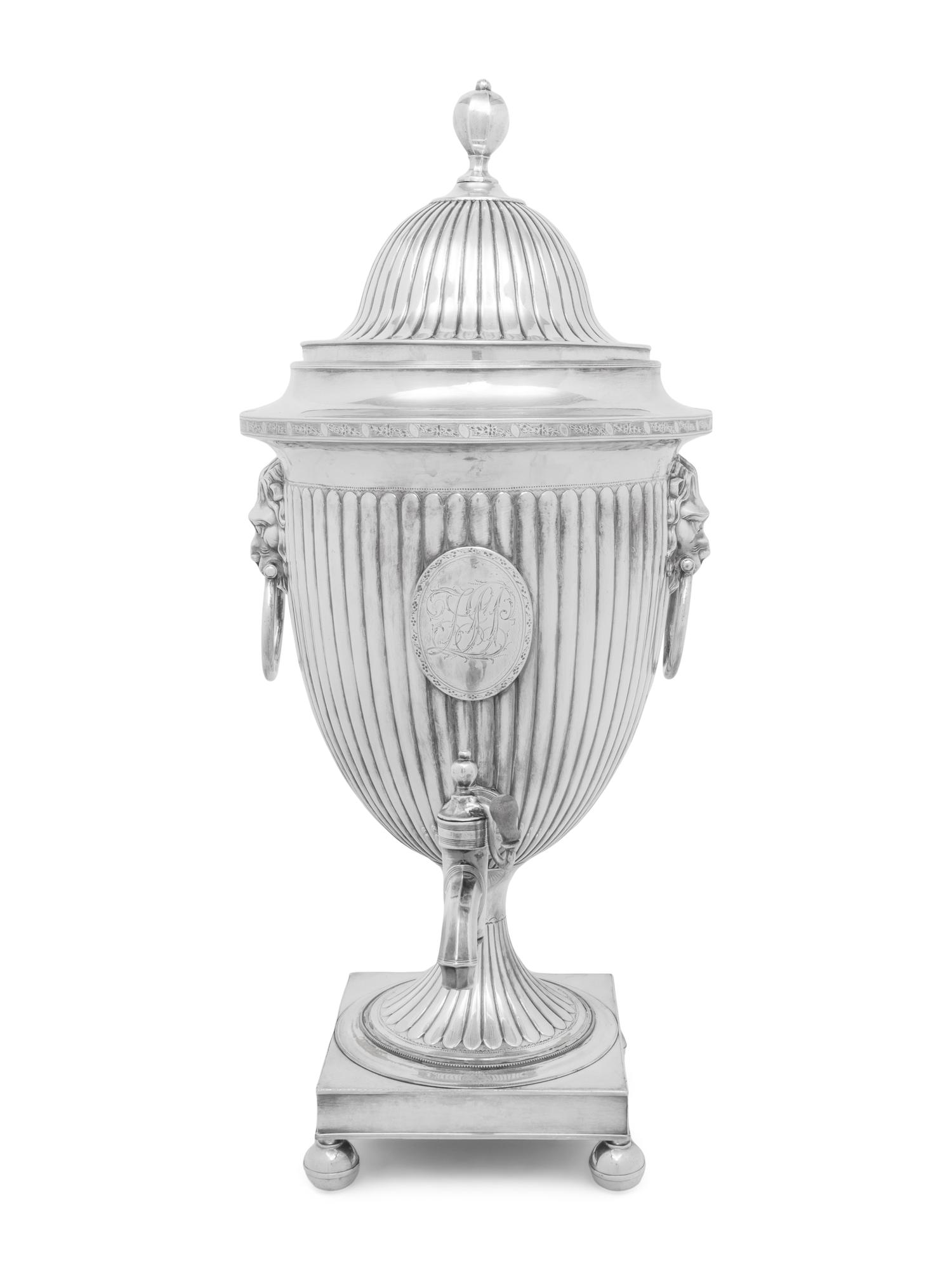 An Edwardian Silver-Plate Water Urn