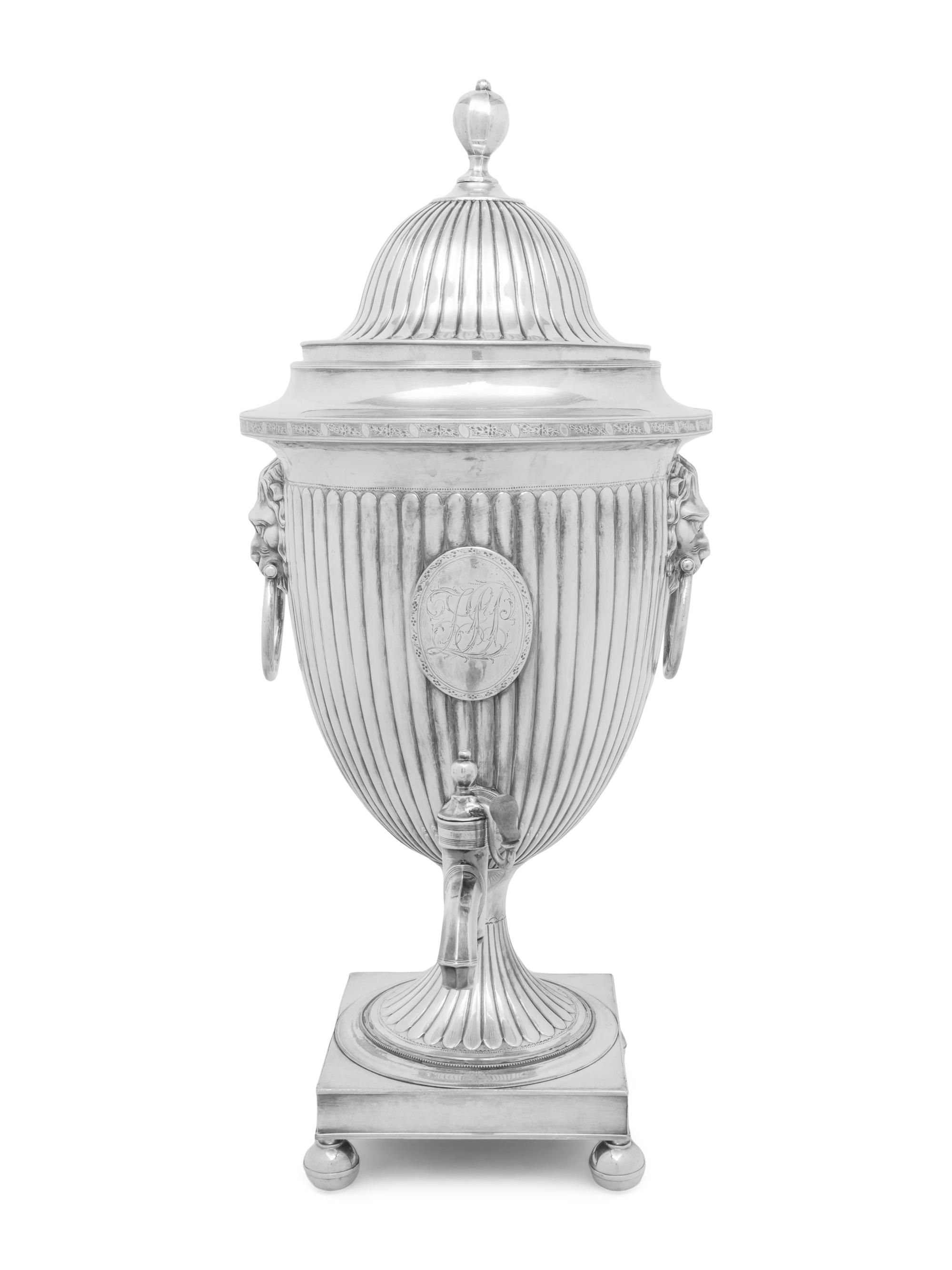 An Edwardian Silver-Plate Water Urn