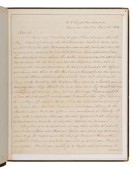Preble, Edward (1761-1807). Autograph letter signed ("Edward Preble") to James Leander Cathcart, U.S. Frigate Constitution , Syracuse Harbor, 31 January 1804.