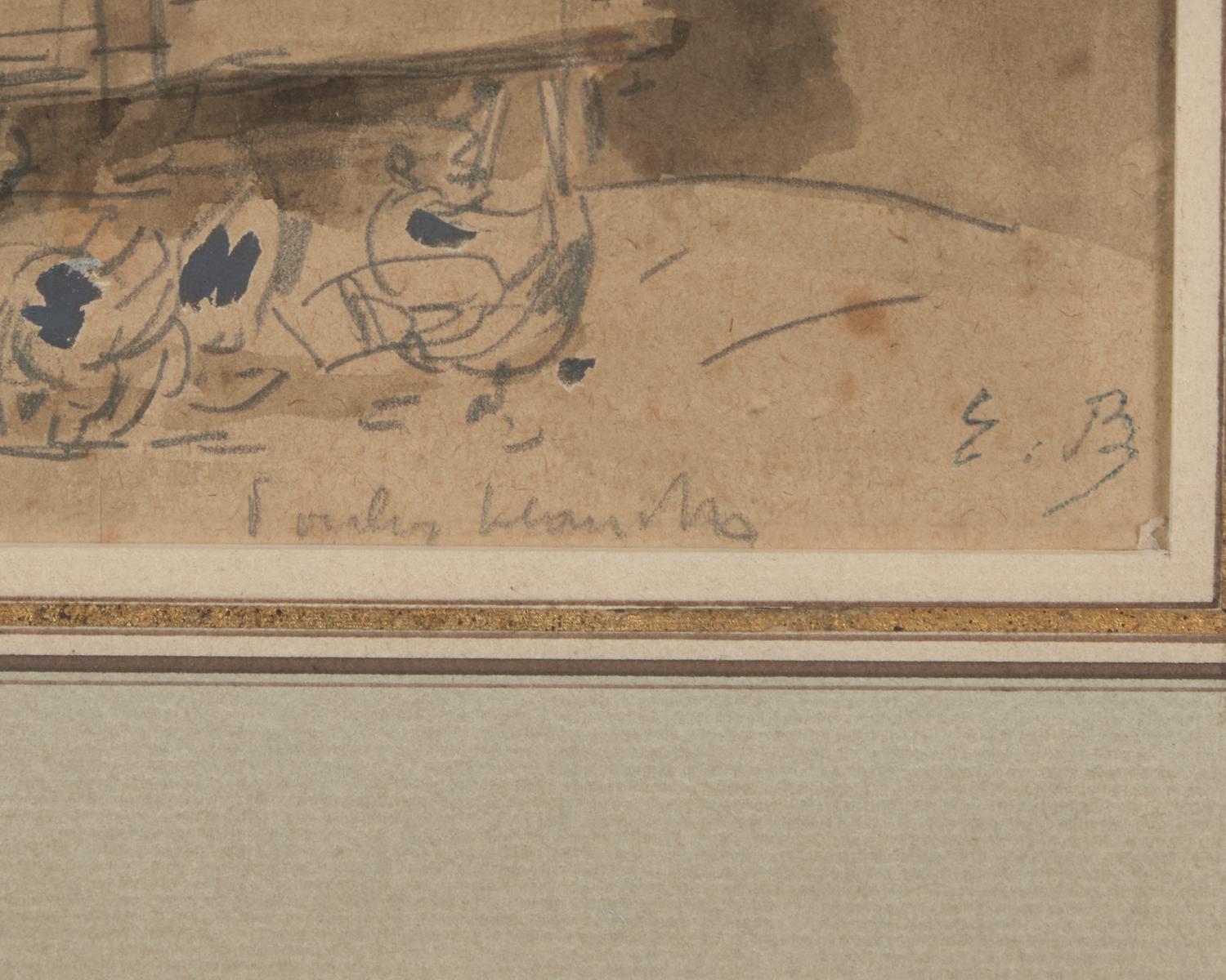 La Fileuse; with Étude de Fileuse (A Double-Sided Work)