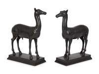 A Pair of Continental Bronze Fauns — 19TH/20TH CENTURY