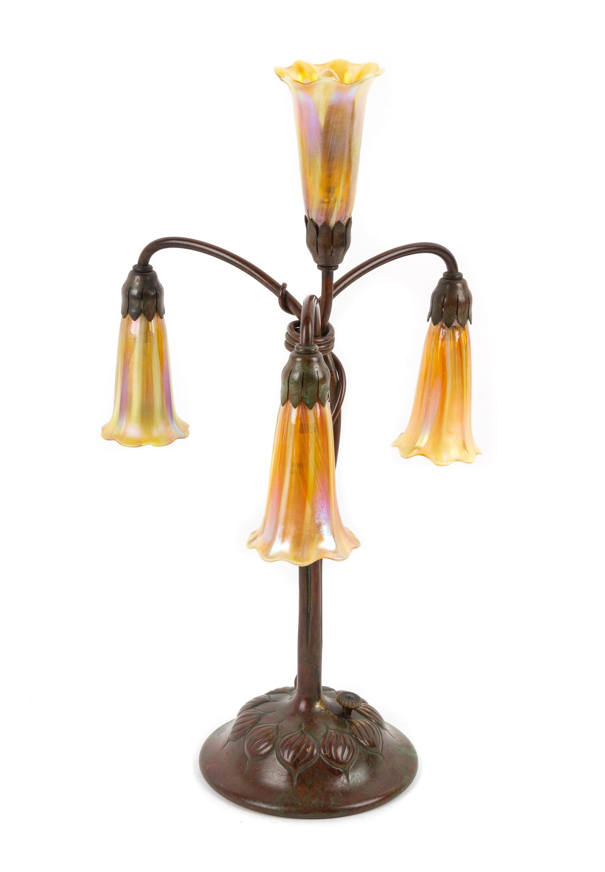 Four Light Lily Table Lamp