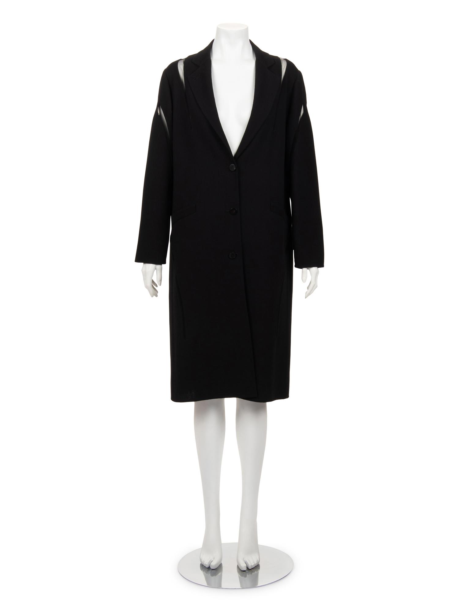 Ralph Rucci Wool Jacket with Silk Net Inserts, 2015