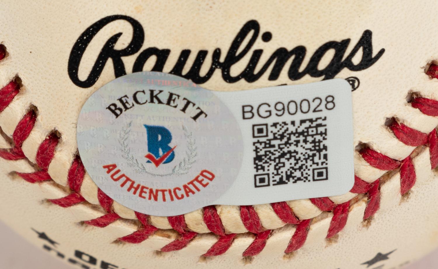 A Group of 16 Hall of Fame Signed Autograph Baseballs (Beckett Authentication Services BAS Certified),