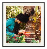 Black Hair Sewn into Coconut Palm #1, 1997