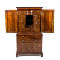 A George II Walnut Linen Press — 18TH CENTURY