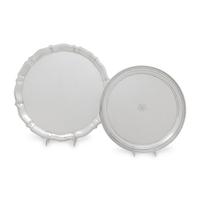 Two American Silver Serving Trays