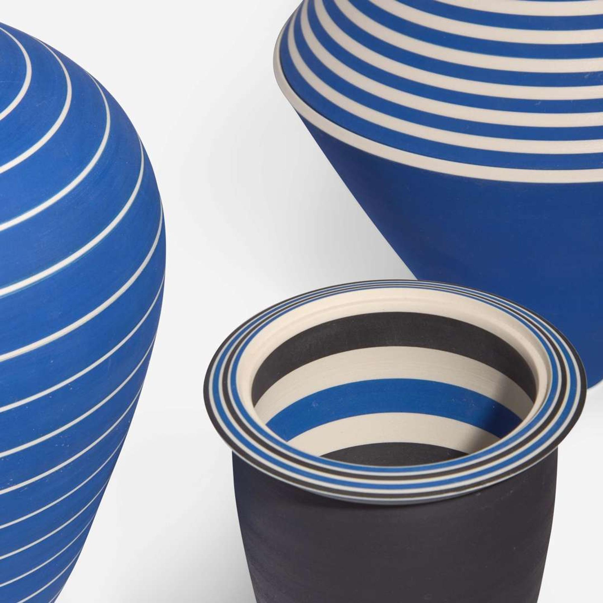 Roseline Delisle (Canadian, 1952-2003) Five Porcelain Vessels, California, USA, 1987-1995