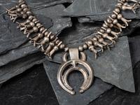 Navajo Child's Squash Blossom Necklace, Collected by Hoffman Birney (1891-1958)