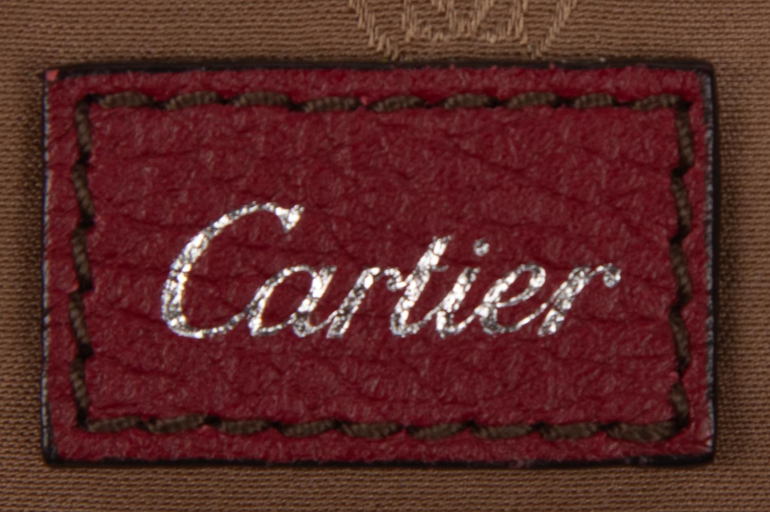 Cartier, Burgundy Marcello Handbag