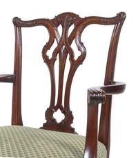 A Set of Ten George III Style Mahogany Armchairs