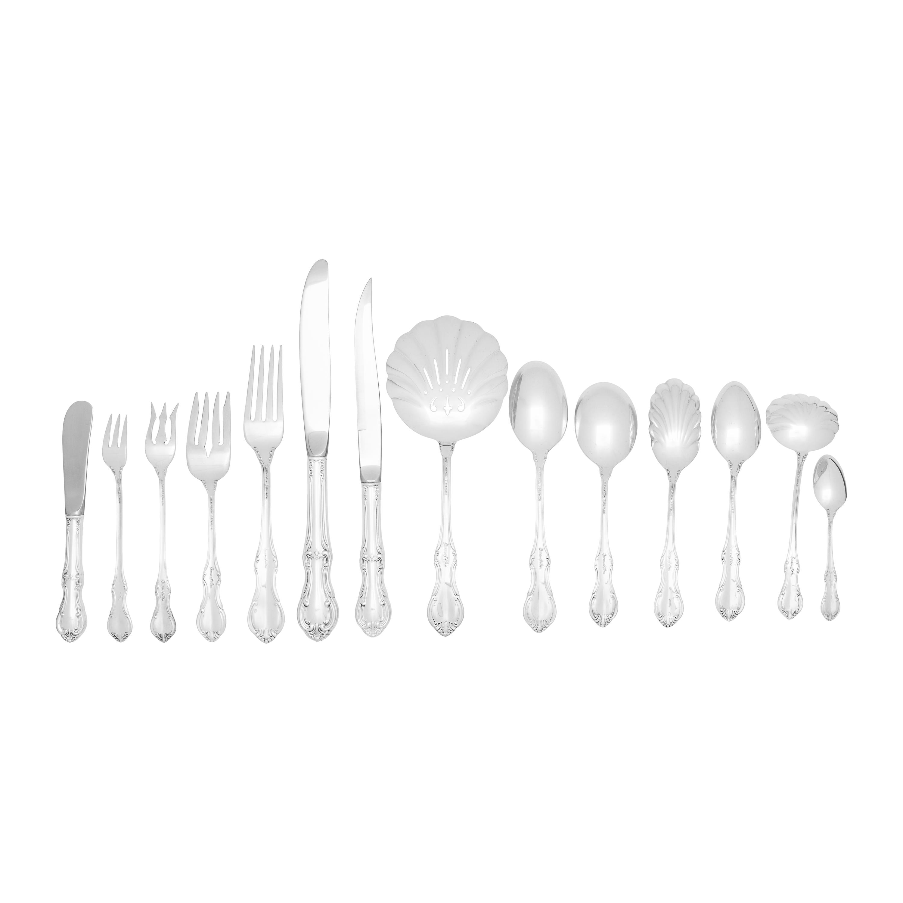 An American Silver Flatware Service