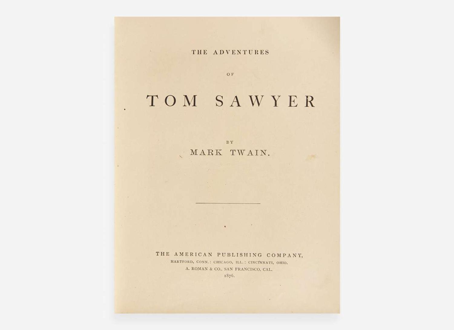[Literature] Twain, Mark (Samuel L. Clemens): The Adventures of Tom Sawyer