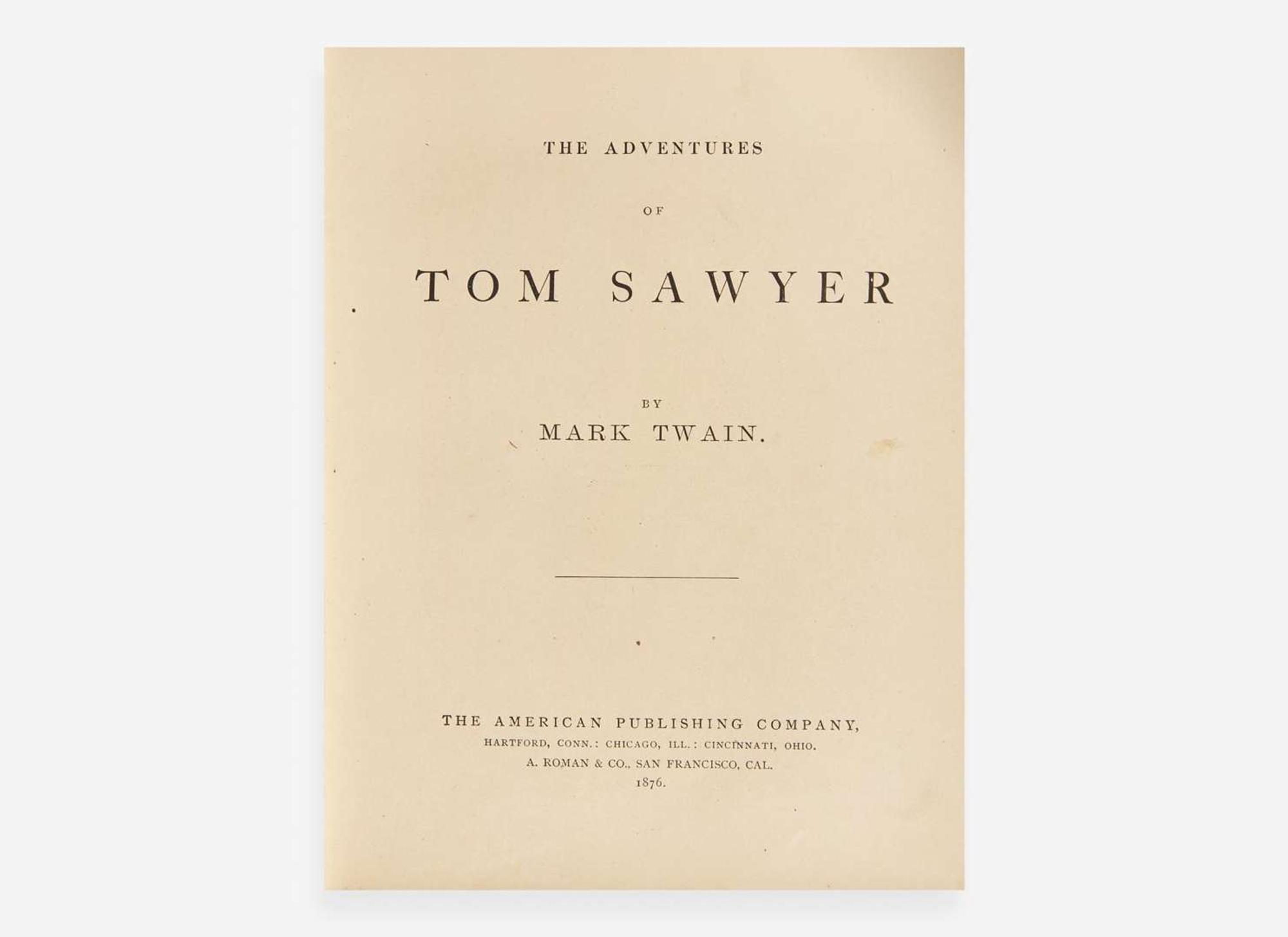 [Literature] Twain, Mark (Samuel L. Clemens): The Adventures of Tom Sawyer