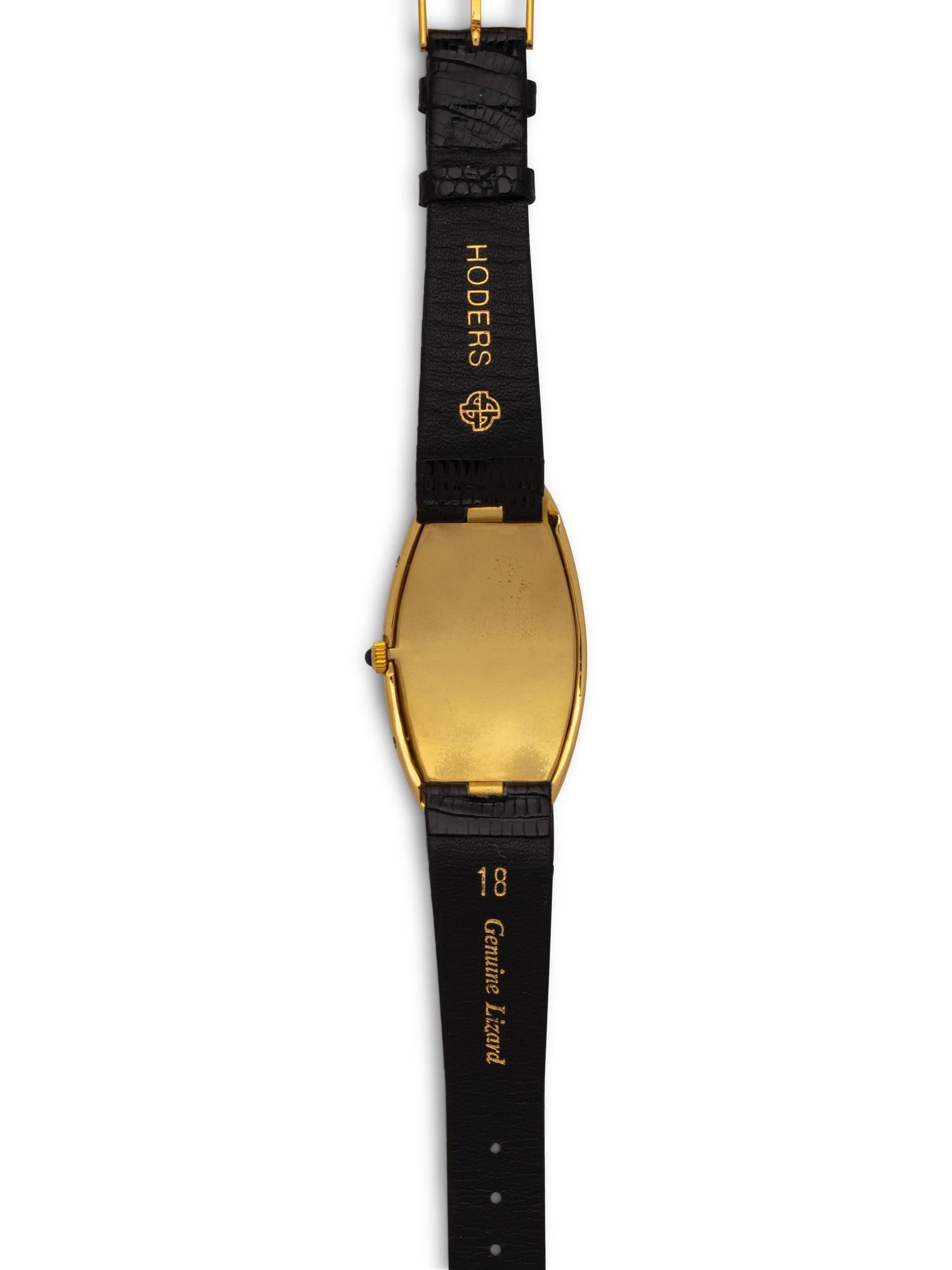 BUECHE GIROD, 18K YELLOW GOLD 'BAIGNOIRE JUMBO' WATCH