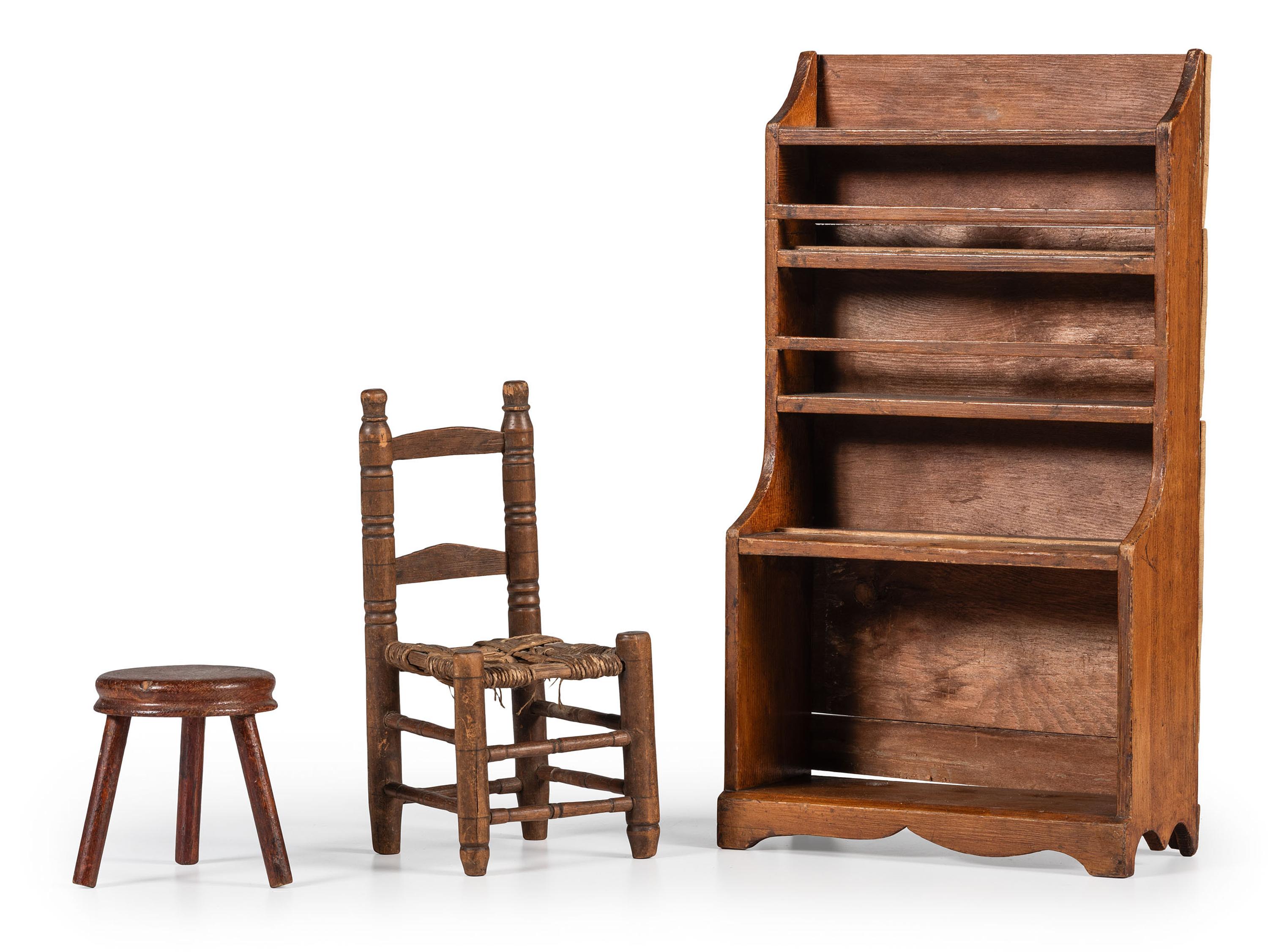 Three Miniature Furniture Articles