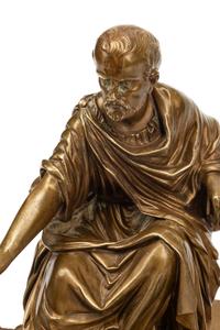 A French Gilt Bronze Figural Standish