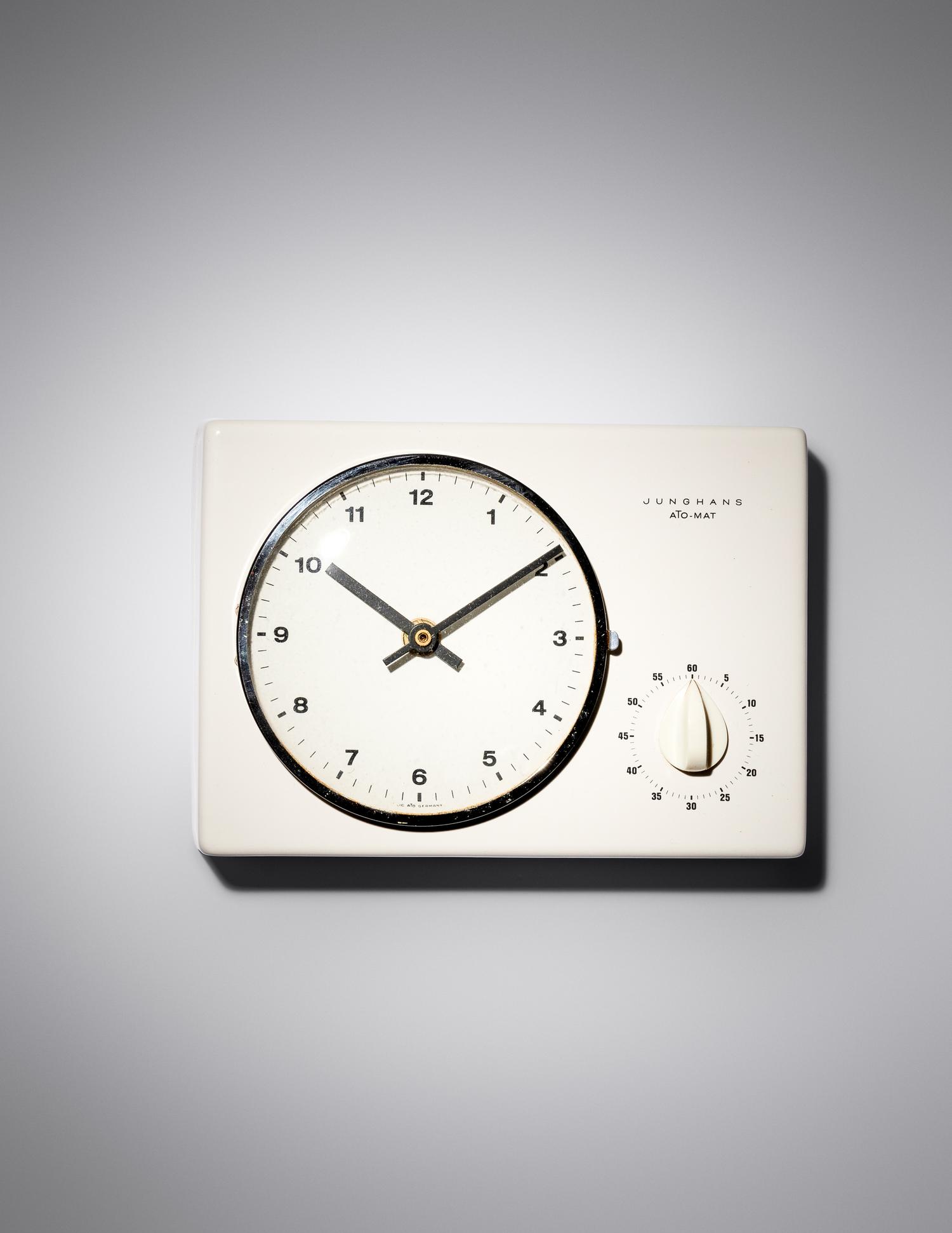 Ato-Mat Wall Clock and Timer Junghans, Germany
