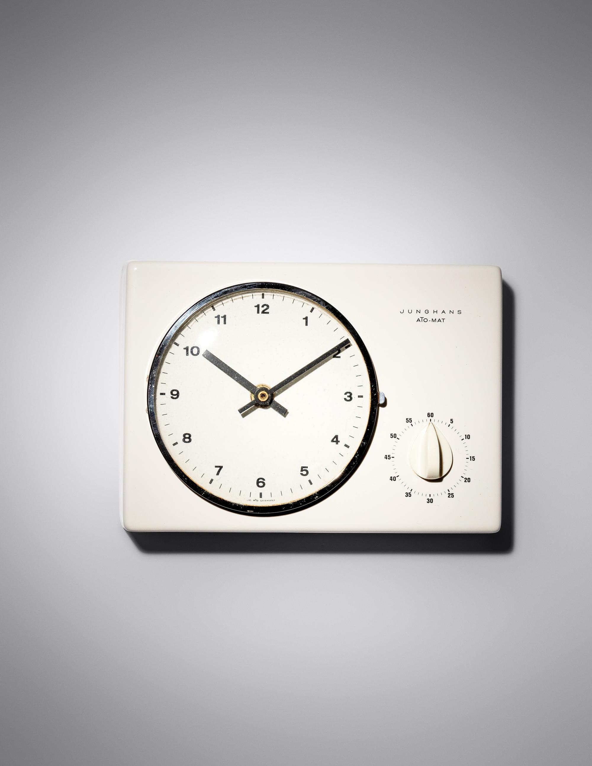 Ato-Mat Wall Clock and Timer Junghans, Germany