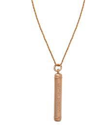 YELLOW GOLD MECHANICAL PENCIL PENDANT/NECKLACE