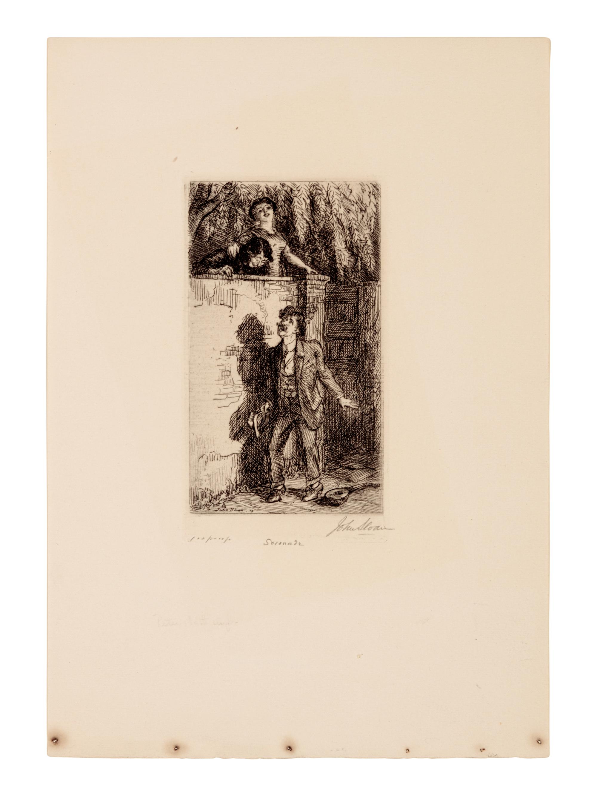 A group of four prints ( Patience; Dolly; Serenade; Woman with Etching Tray )