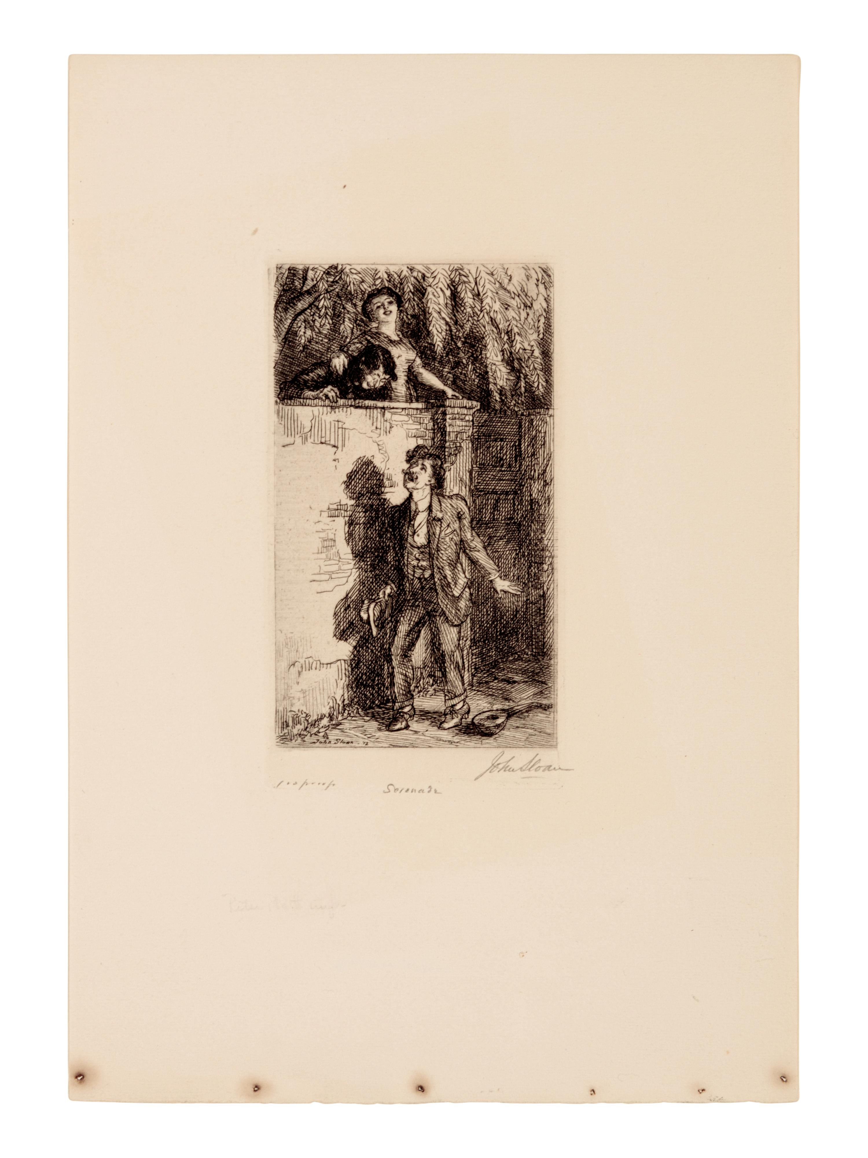 A group of four prints ( Patience; Dolly; Serenade; Woman with Etching Tray )