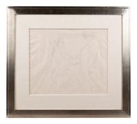 Femme au lit - Au petit lever (study for the lithograph for the eighth plate of "Elles" (Woman in Bed Greeted by her Mother))