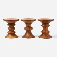 Charles Eames (American, 1907-1978) and Ray Eames (American, 1912-1988) Group of Three Time Life Stools, Models 411, 412, and 413, Herman Miller, USA, designed 1960, the present lot circa 2007