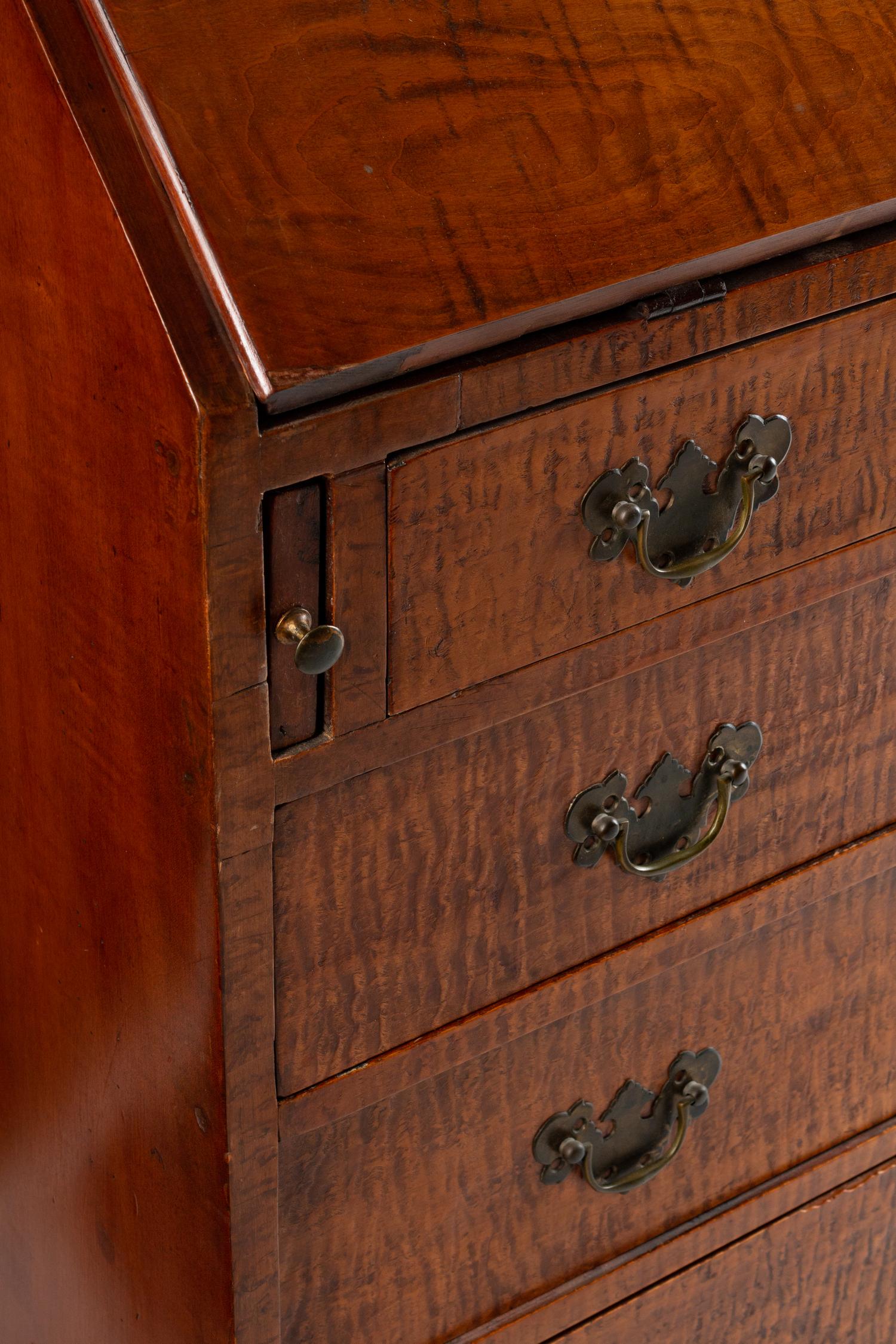 A Chippendale Maple Slant-Front Desk — 18TH CENTURY