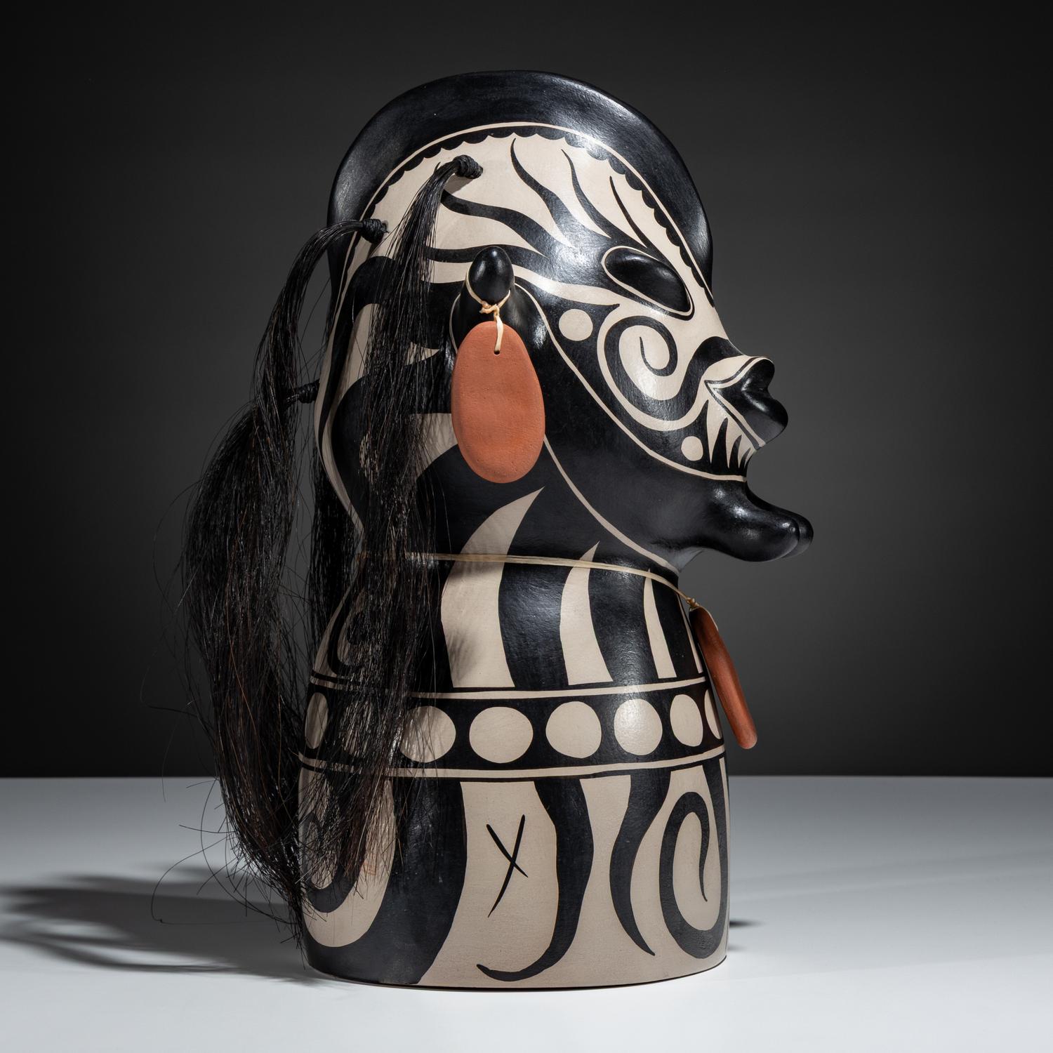 Pottery Figural Bust