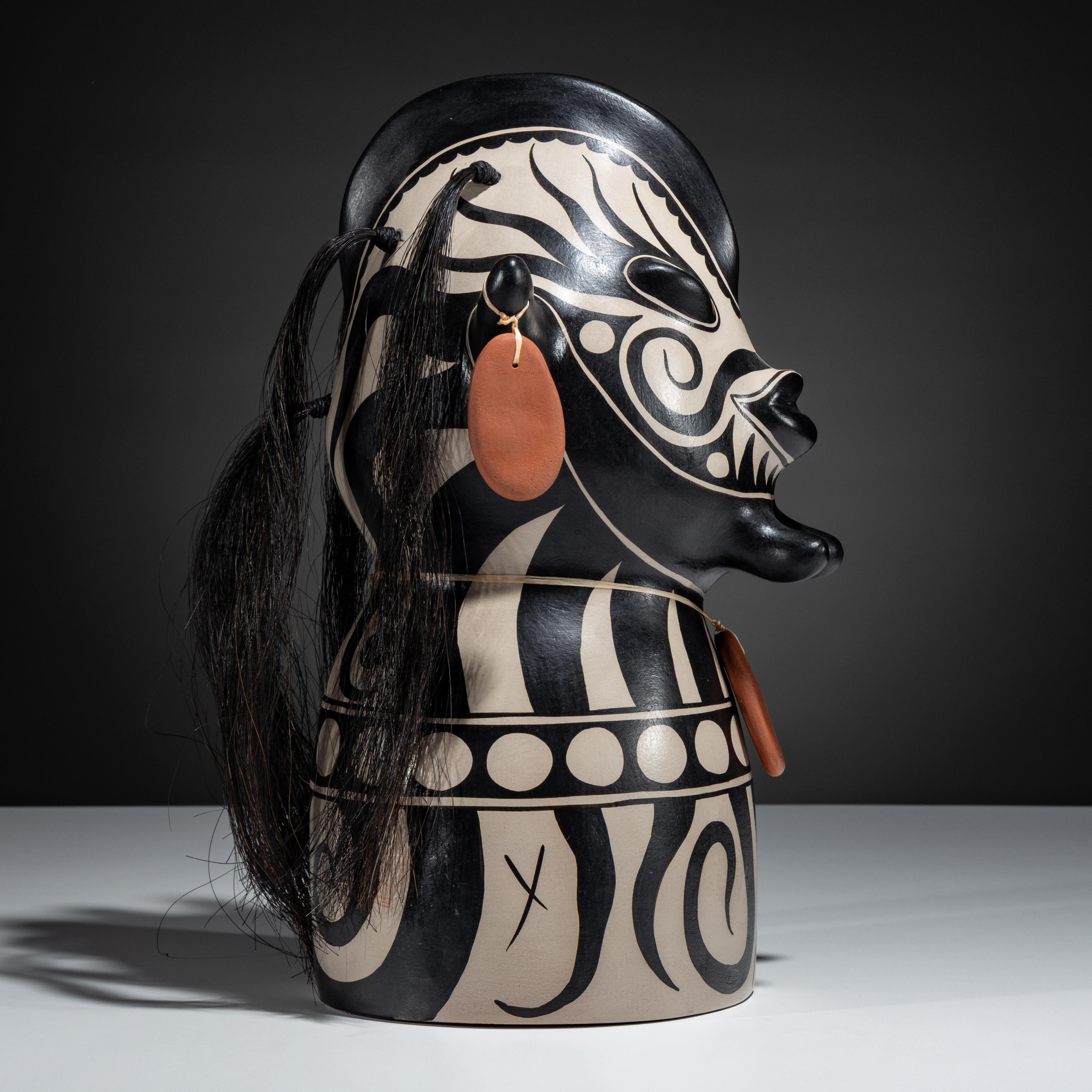 Pottery Figural Bust