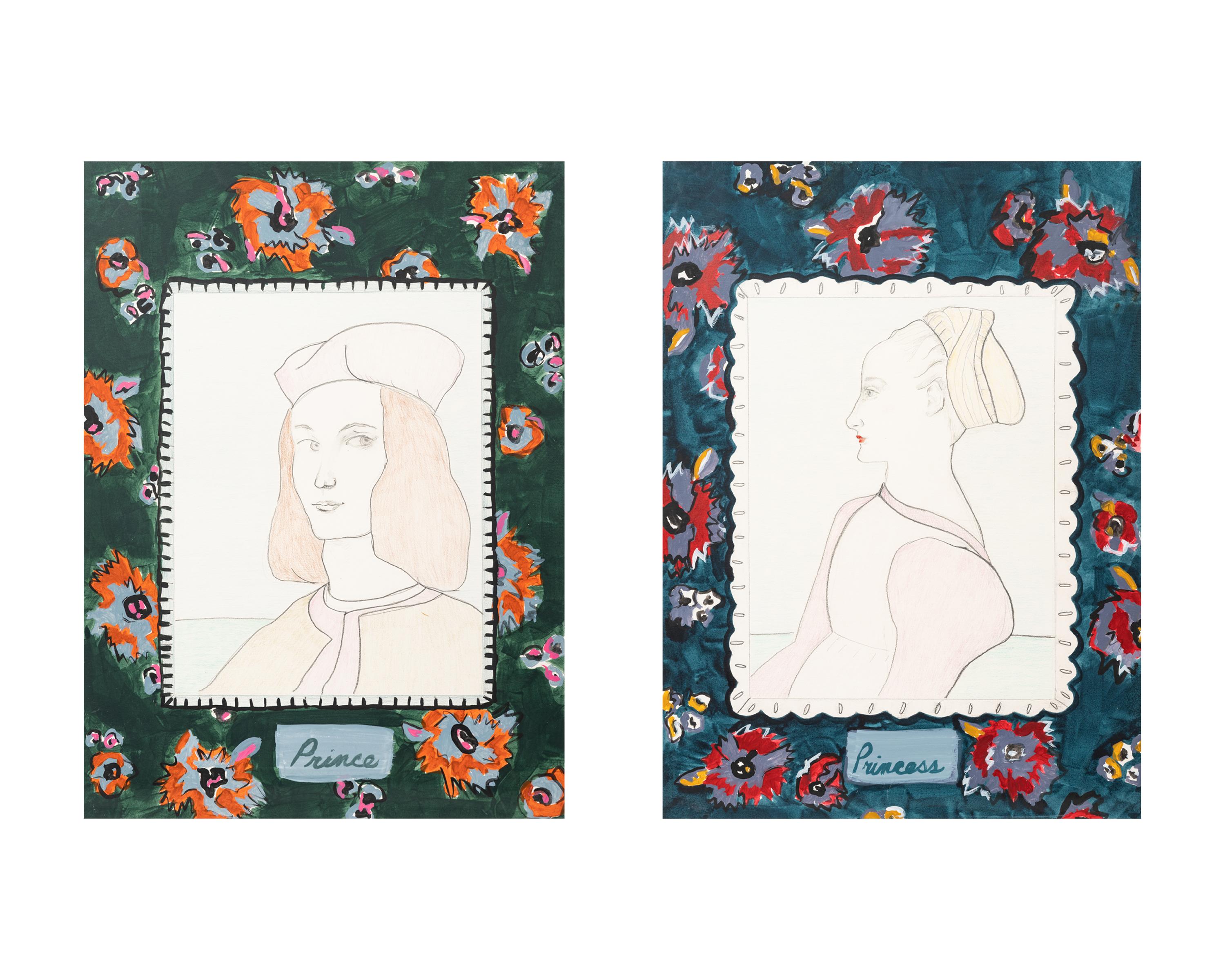 Prince and Princess from Signs of Love , 1976 (diptych)