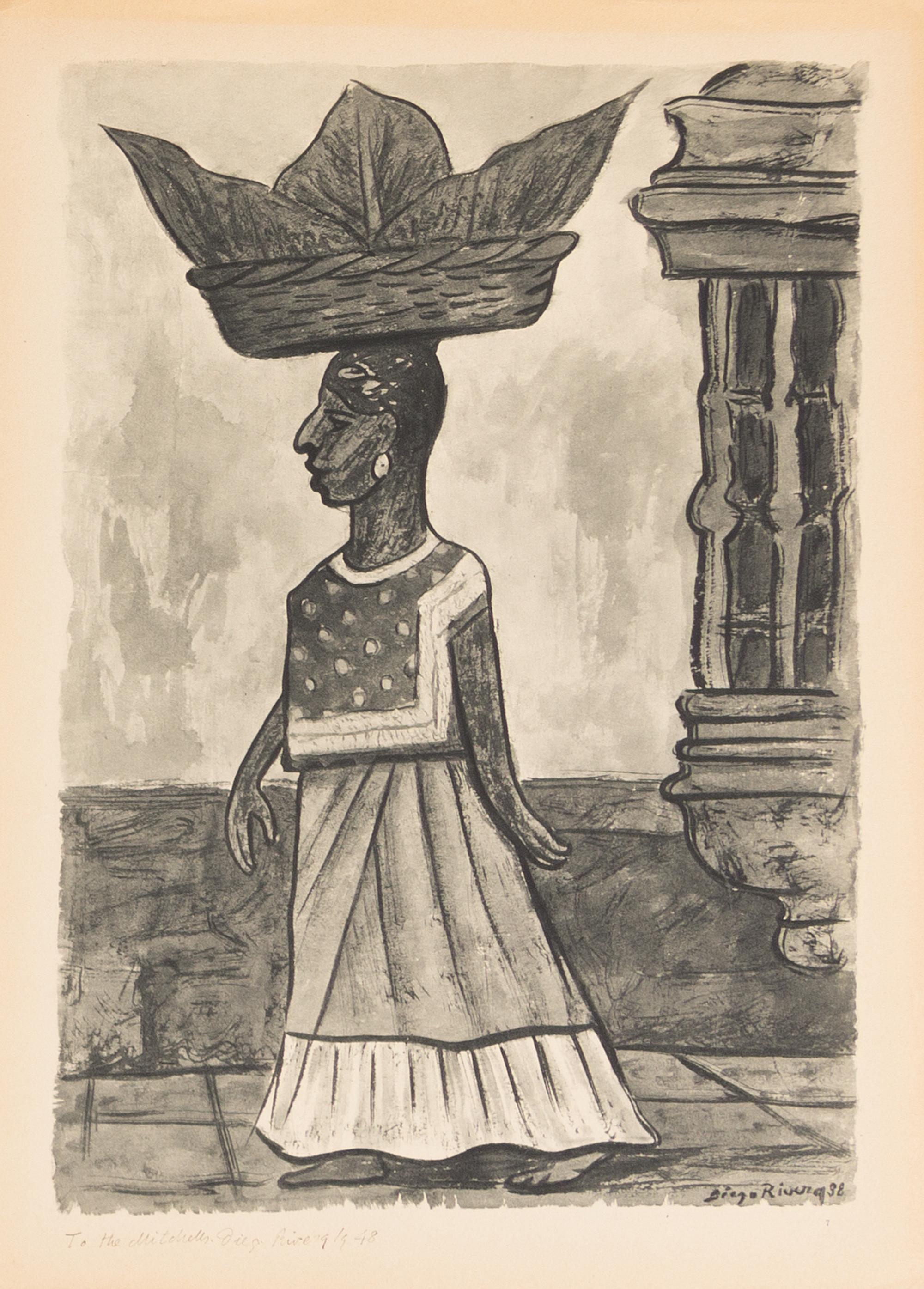 After Diego Rivera, (Mexican, 1886-1957), Acuarelas, 1935-1945 (portfolio of 19 of 25 lithographs with original jacket)
