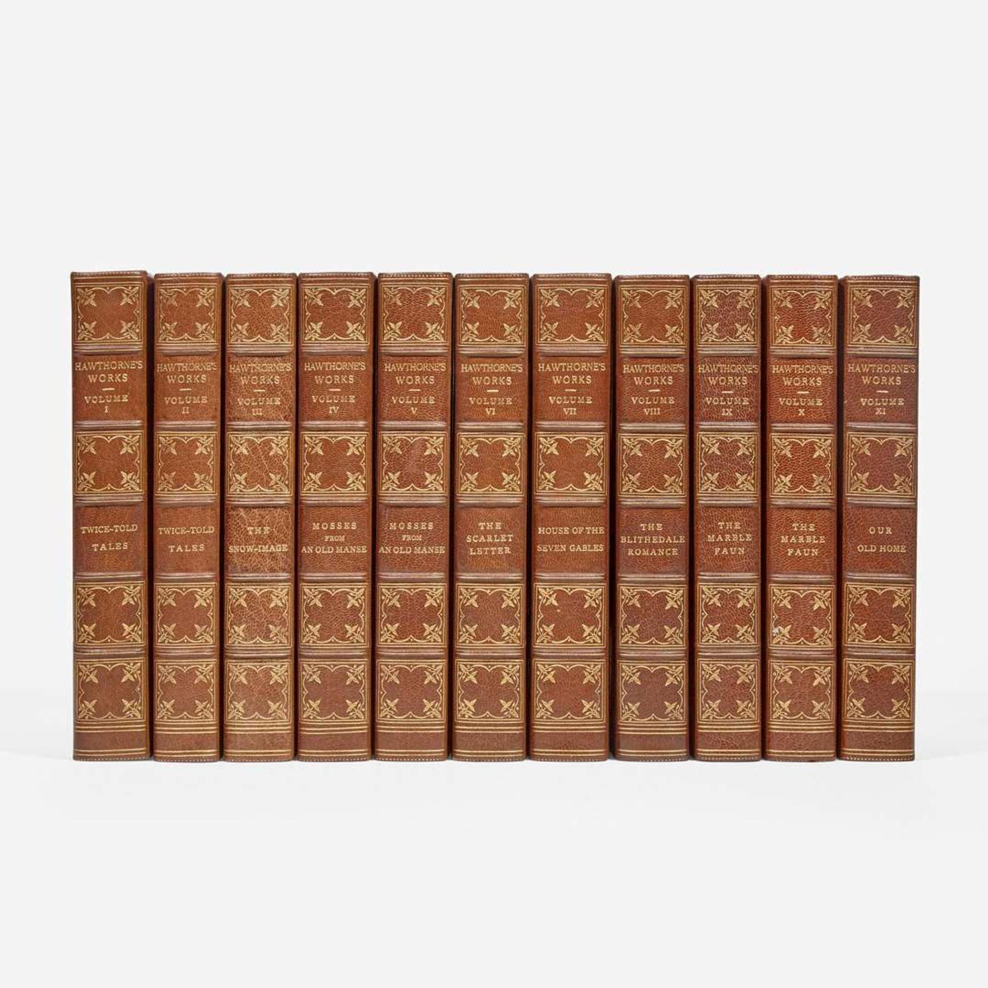 [Fine Bindings] Hawthorne, Nathaniel The Complete Writings of Nathaniel Hawthorne