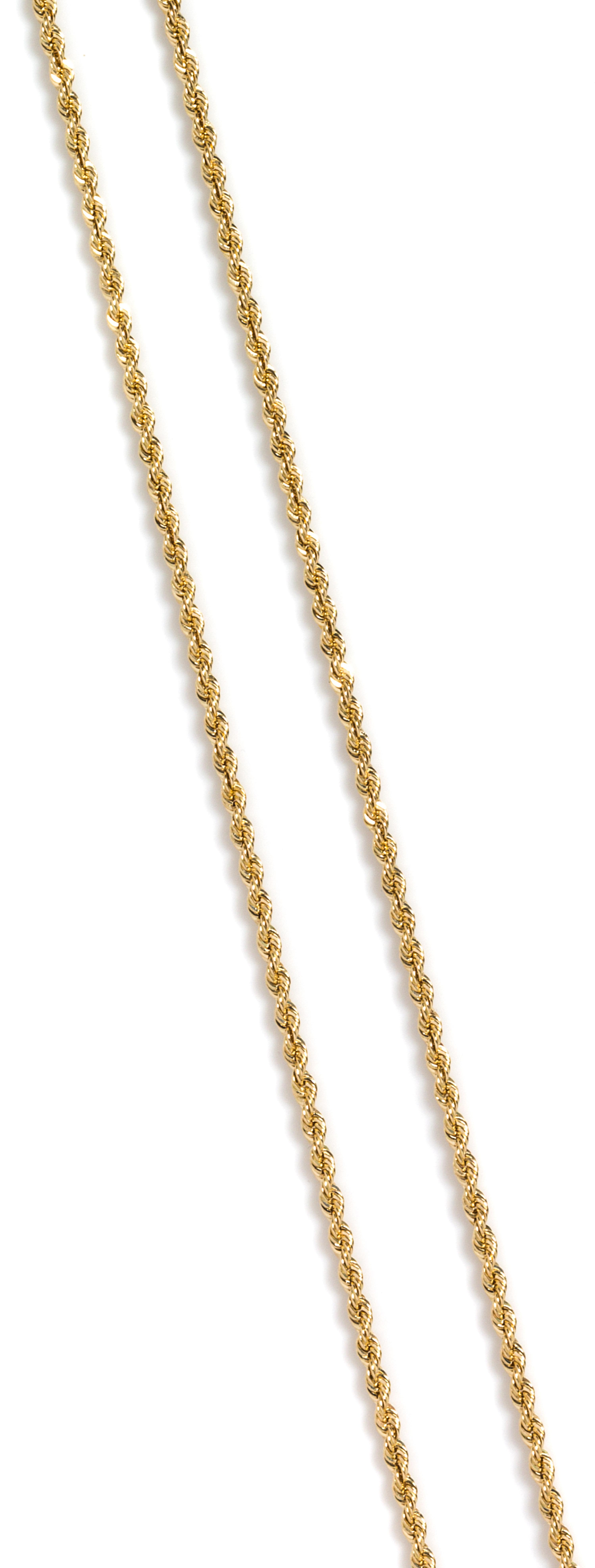 A 14 Karat Yellow Gold Rope Chain, 12.90 dwts.