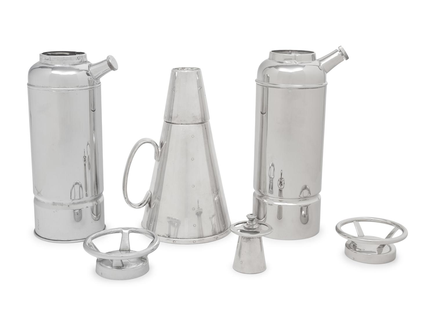 Three "Thirst Extinguisher" Cocktail Shakers
