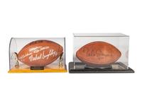A Group of Chicago Bears Signed Autograph Footballs,