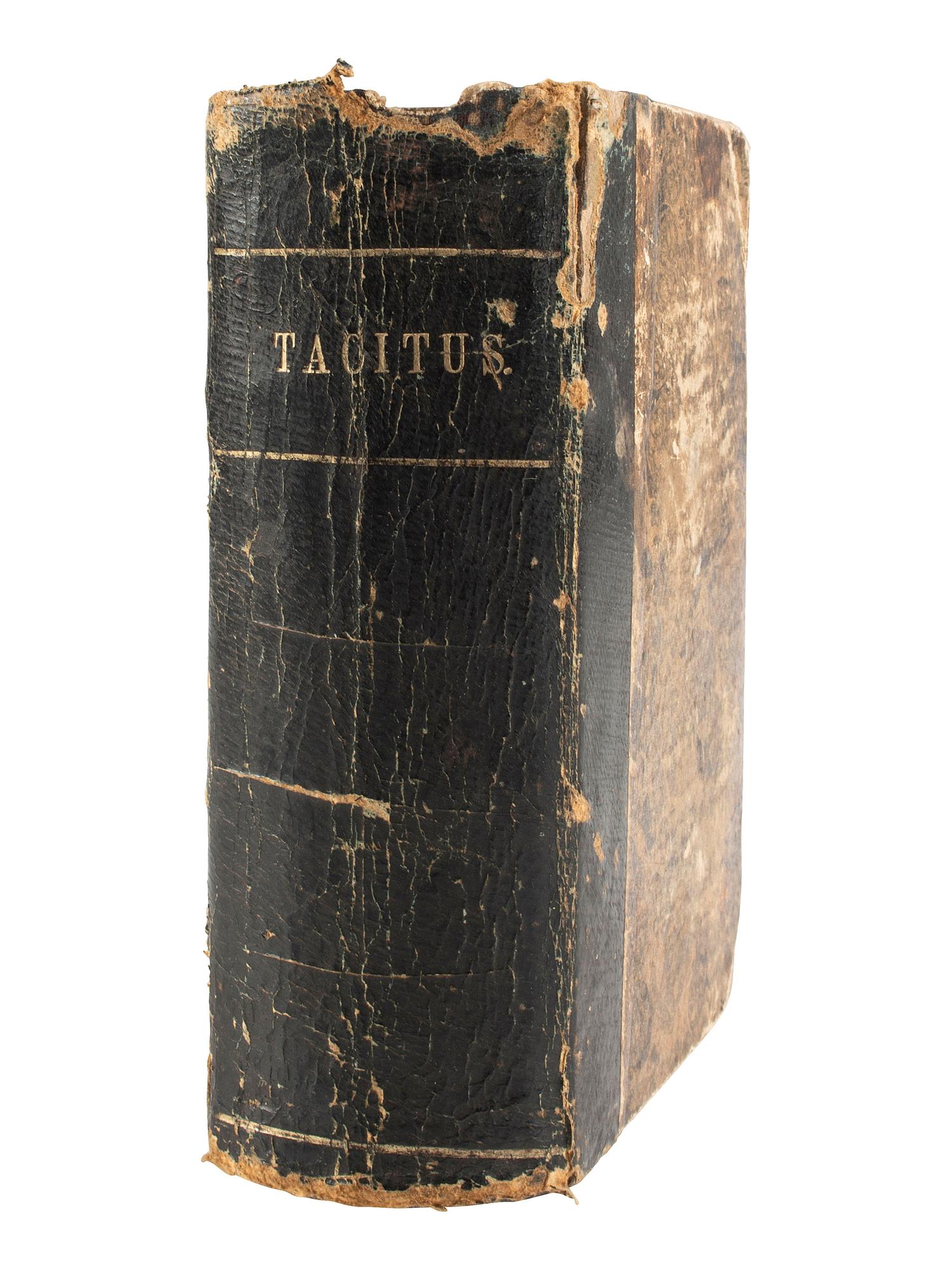 [CIVIL WAR]. TACITUS, Publius Cornelius (ca 56-ca 120). Opera. Leipzig: Karl Tauchnitz, 1846. Copy owned by 3 VMI Cadets who served in Virginia regiments, SIGNED by Col. PRESTON and Dr. MADISON.