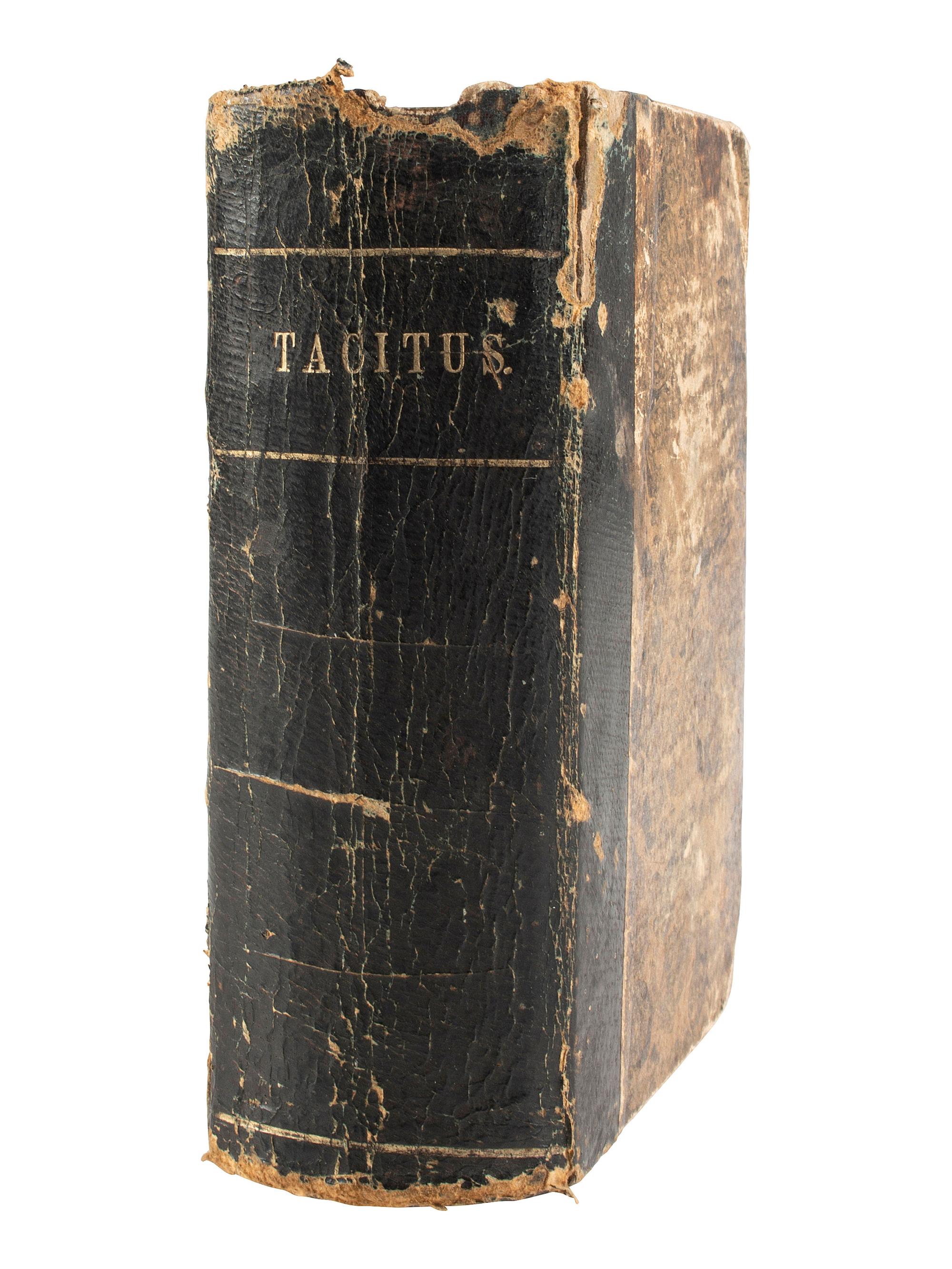[CIVIL WAR]. TACITUS, Publius Cornelius (ca 56-ca 120). Opera. Leipzig: Karl Tauchnitz, 1846. Copy owned by 3 VMI Cadets who served in Virginia regiments, SIGNED by Col. PRESTON and Dr. MADISON.