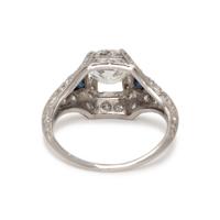 DIAMOND AND SAPPHIRE RING