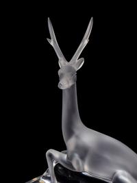 A Lalique Deer Ornament