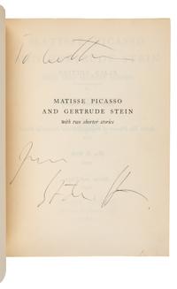 STEIN, Gertrude (1874-1946). Matisse Picasso and Gertrude Stein. Paris: Plain Edition, 1933.
