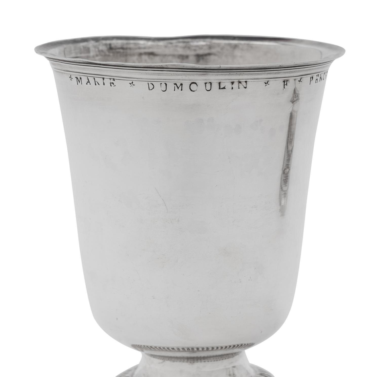 Three French Ancien Régime Silver Beakers