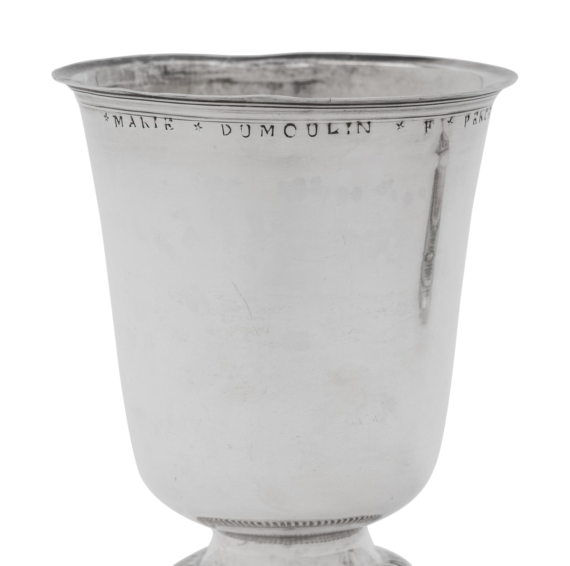 Three French Ancien Régime Silver Beakers