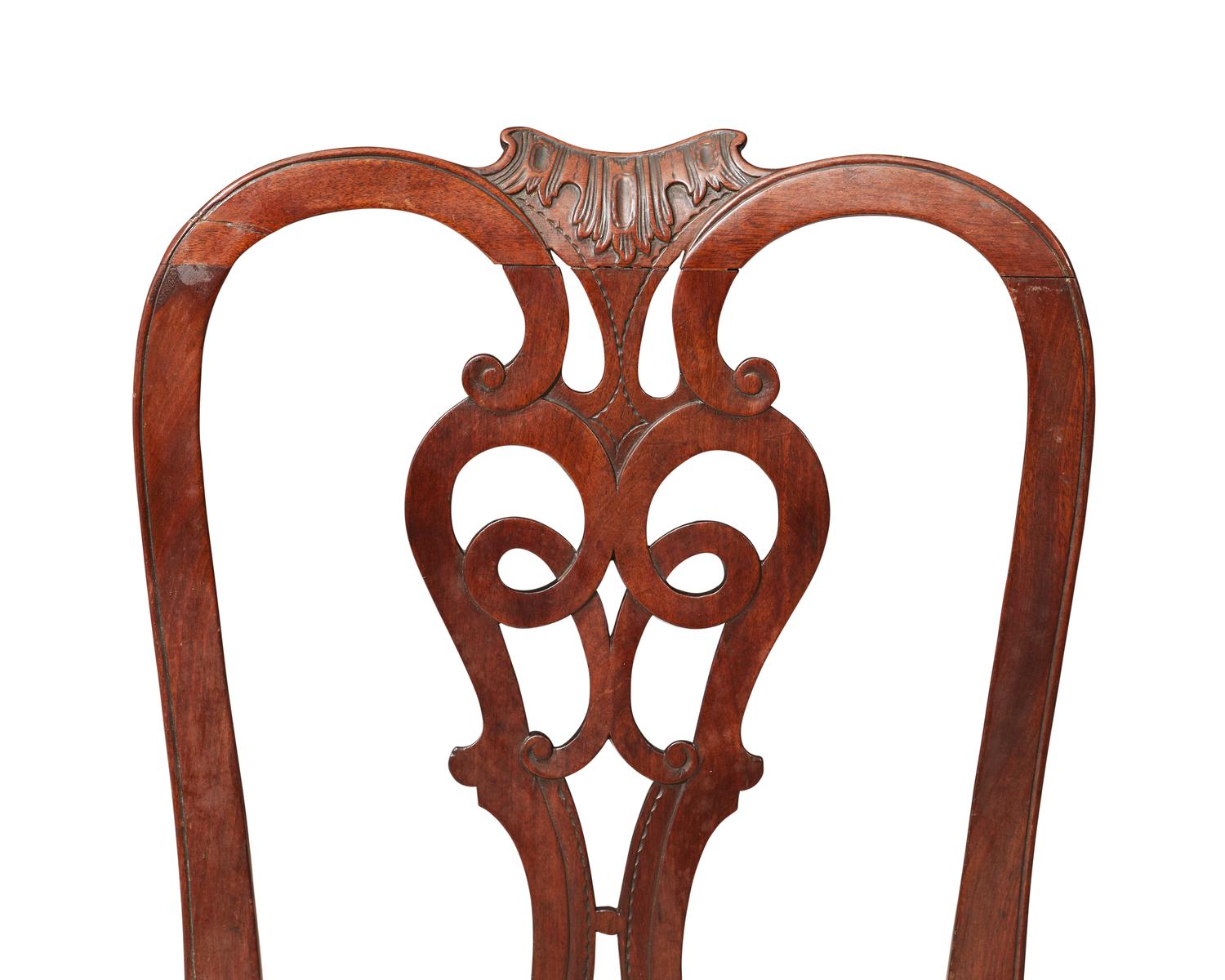 A George III Carved Mahogany Side Chair, Circa 1760